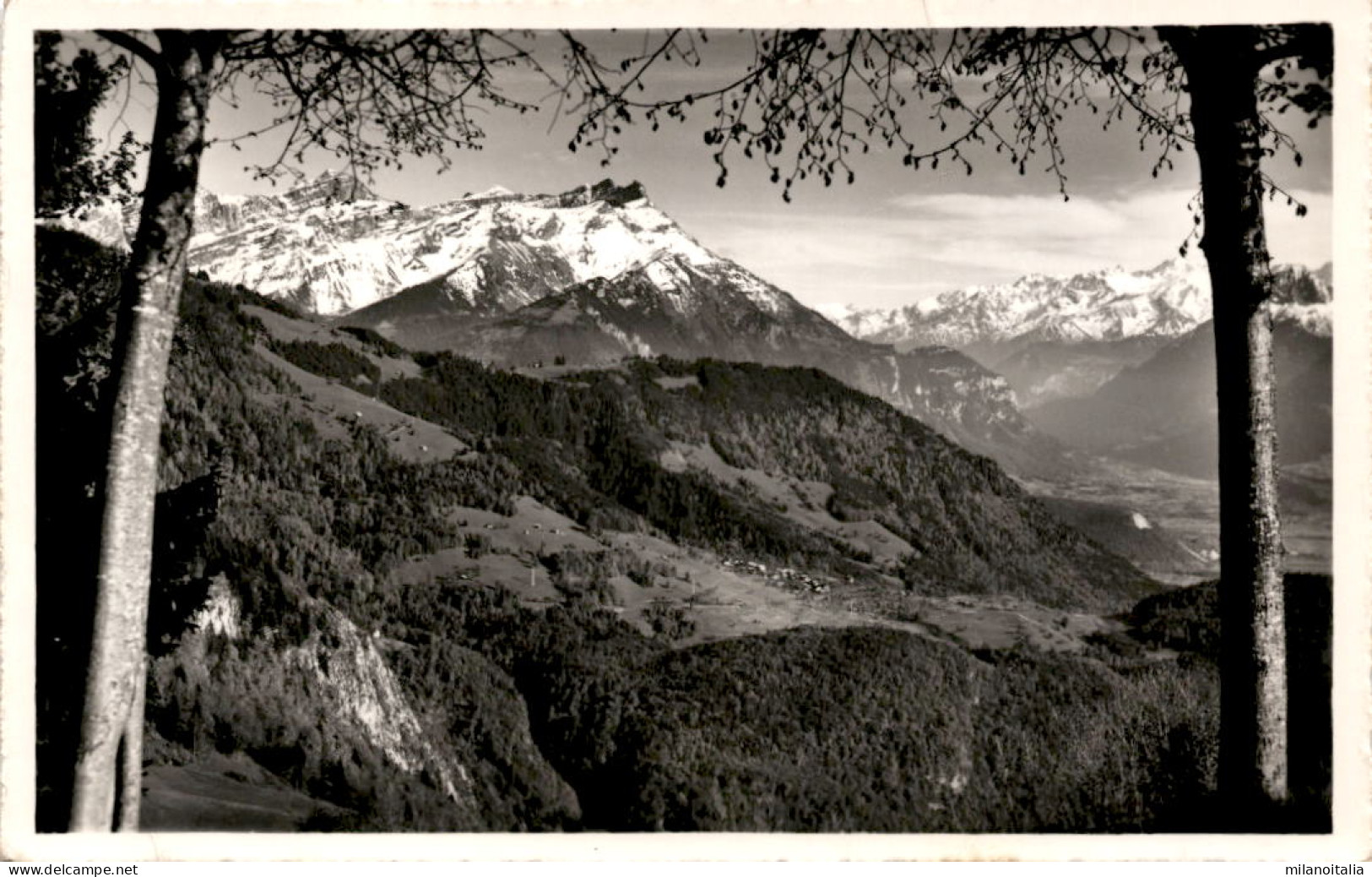 Leysin - Les Dents De Morcles Et Le Village Panex (353) * 10. 7. 1968 - Morcles