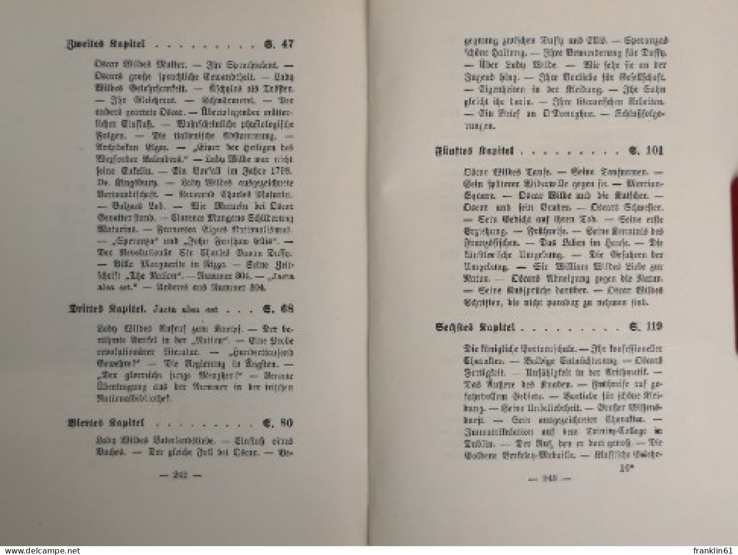 Das Leben Oscar Wildes In Zwei Bänden. - Biographies & Mémoirs