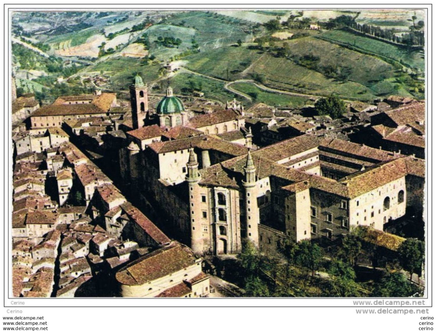 URBINO:   PALAZZO  DUCALE  -  VEDUTA  AEREA  -  PER  LA  SVIZZERA  -  FG - Urbino