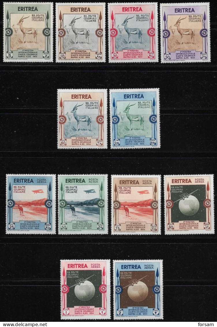 ERITREA..1934..Michel # 221-232..MNH...MiCV - 60 Euro. - Eritrea