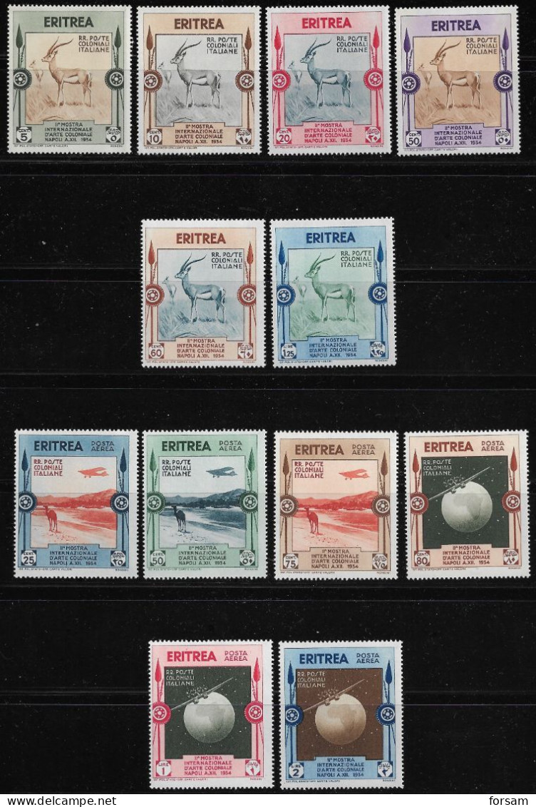 ERITREA..1934..Michel # 221-232..MNH...MiCV - 60 Euro. - Erythrée