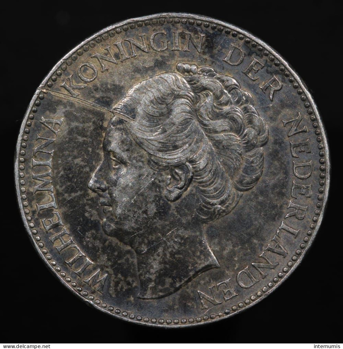 Pays Bas / Netherlands, Wilhelmina, 1 Gulden, 1940, Argent (Silver), SUP (AU), KM#161.1 - 1 Gulden
