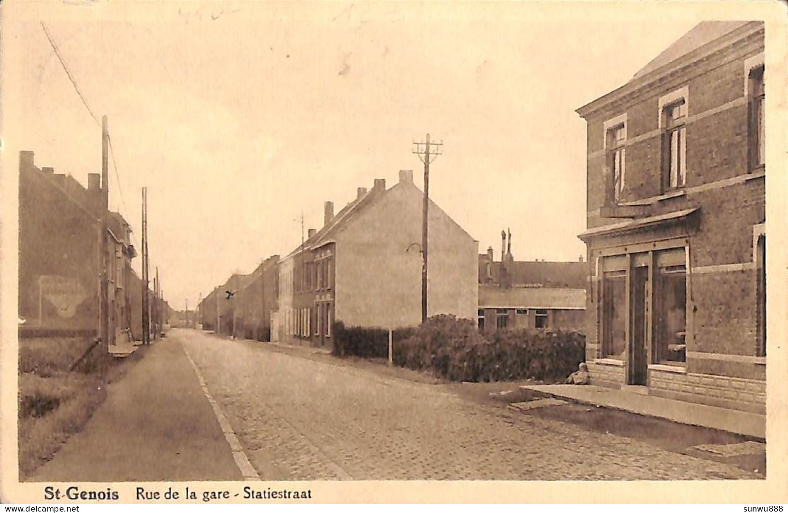 St Genois - Statiestraat (winkel Foto G. Denys) - Zwevegem