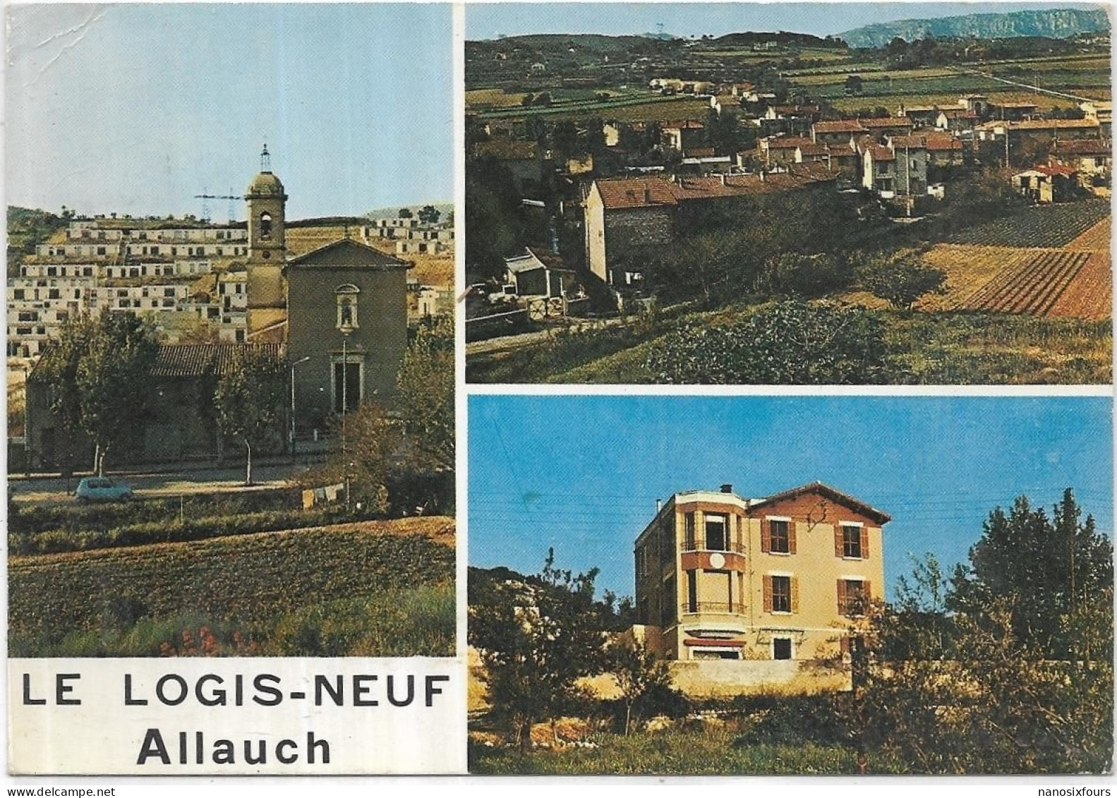 D 13 ALLAUCH. LE LOGIS NEUF.  CARTE ECRITE - Allauch