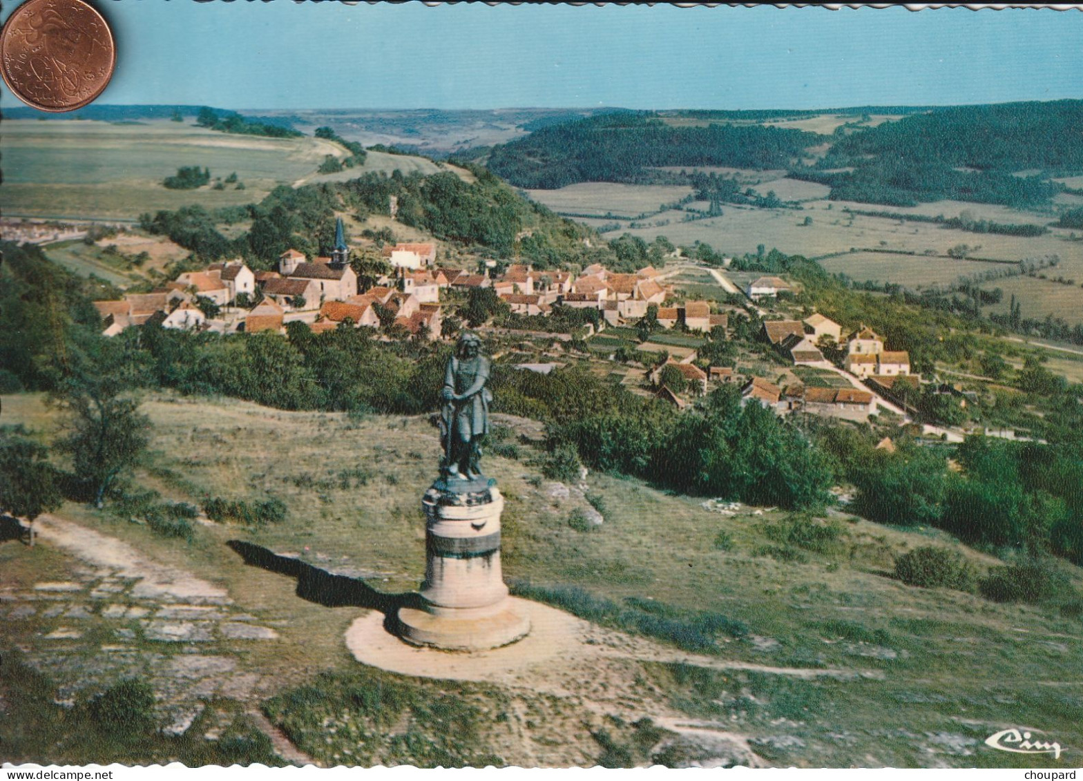 21 -  Carte Postale Semi Moderne De  ALISE SAINTE REINE  - ALESIA  Vue Aérienne - Other & Unclassified