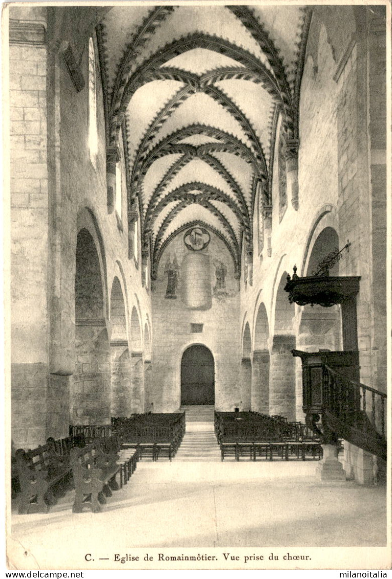 Eglise De Romainmotier - Vue Prise Du Choeur (C) - Romainmôtier-Envy