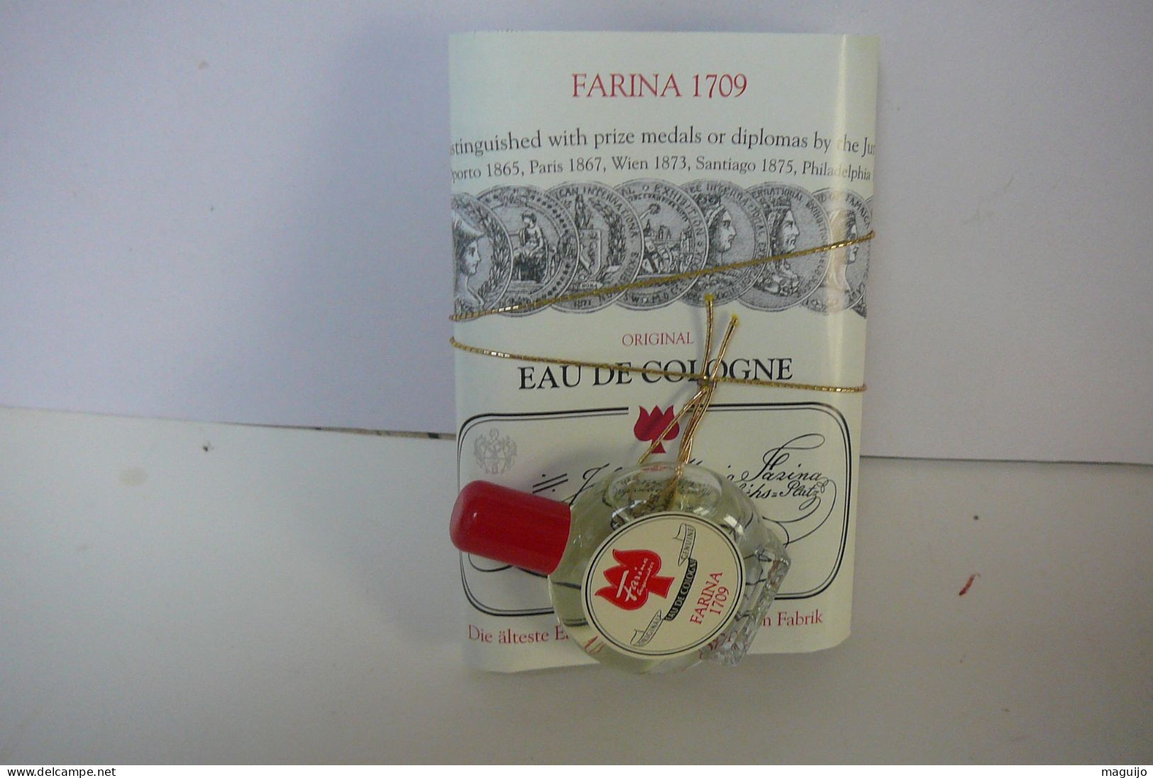 FARINA  ;MINI  ORIGINALE EAU DE COLOGNE 4 Ml AVEC LIVRET  LIRE ET VOIR !! - Miniatures Femmes (sans Boite)