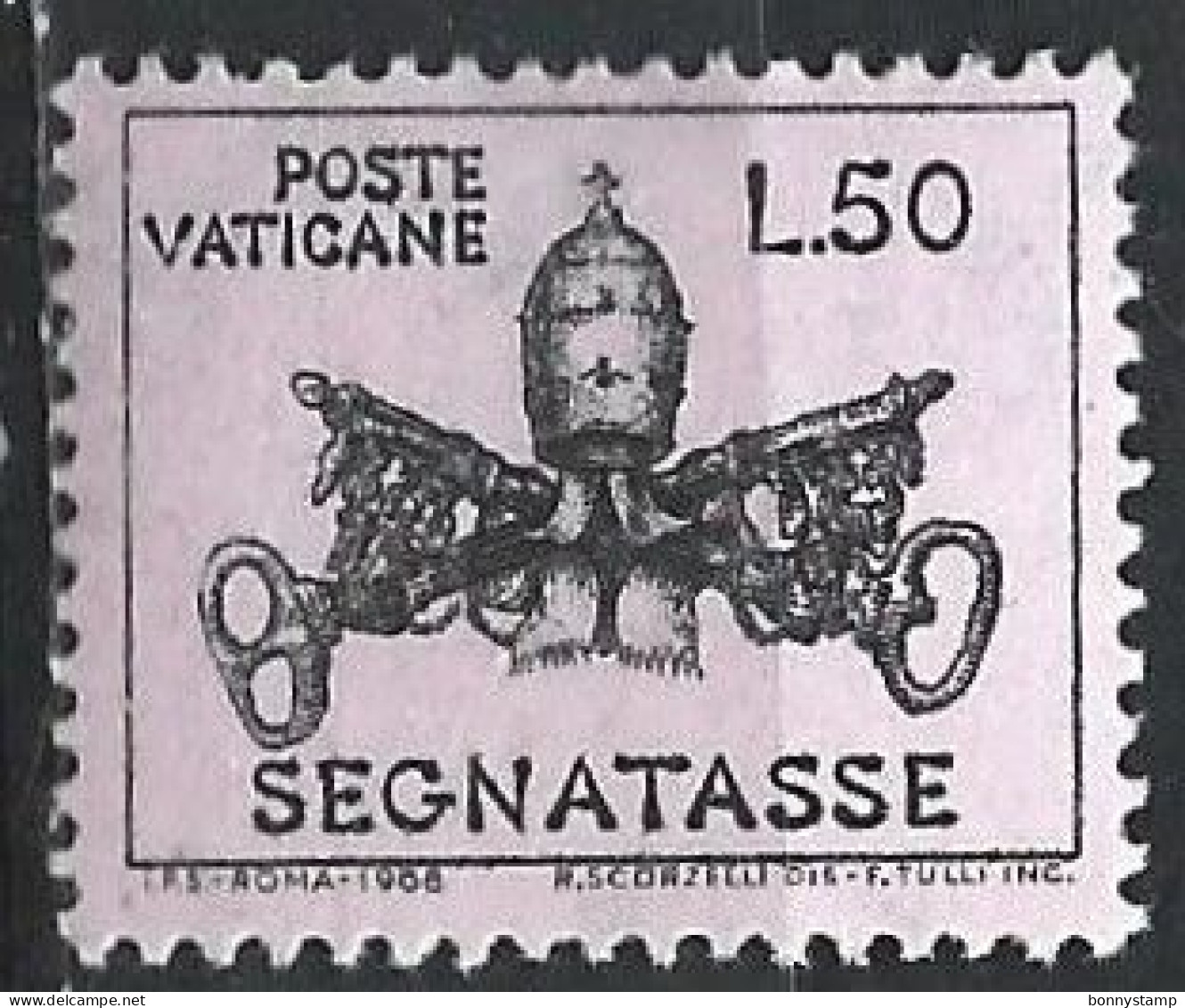 Città Del Vaticano, 1968 - 50 Lire, Segnatasse - Nr.27 MNH** - Strafport