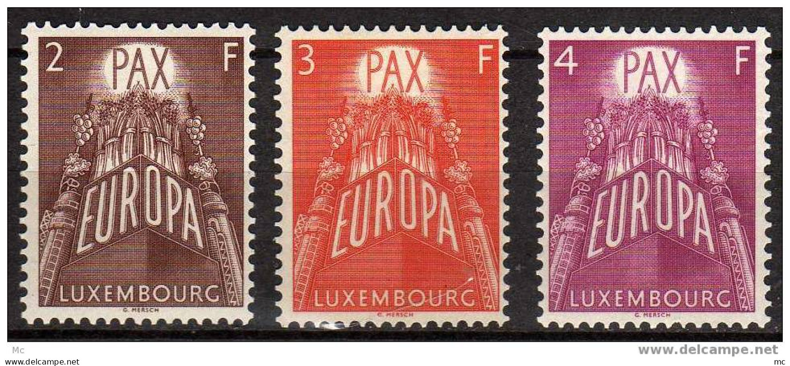 Europa Serie Luxembourg De 1957 * - 1957