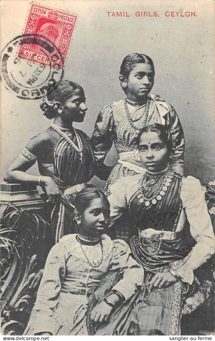 CPA CEYLON TAMIL GIRLS CEYLON - Sri Lanka (Ceylon)