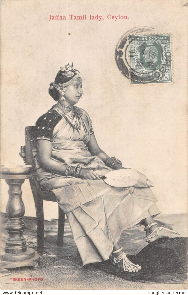 CPA CEYLON JAFFNA TAMIL LADY CEYLON - Sri Lanka (Ceylon)