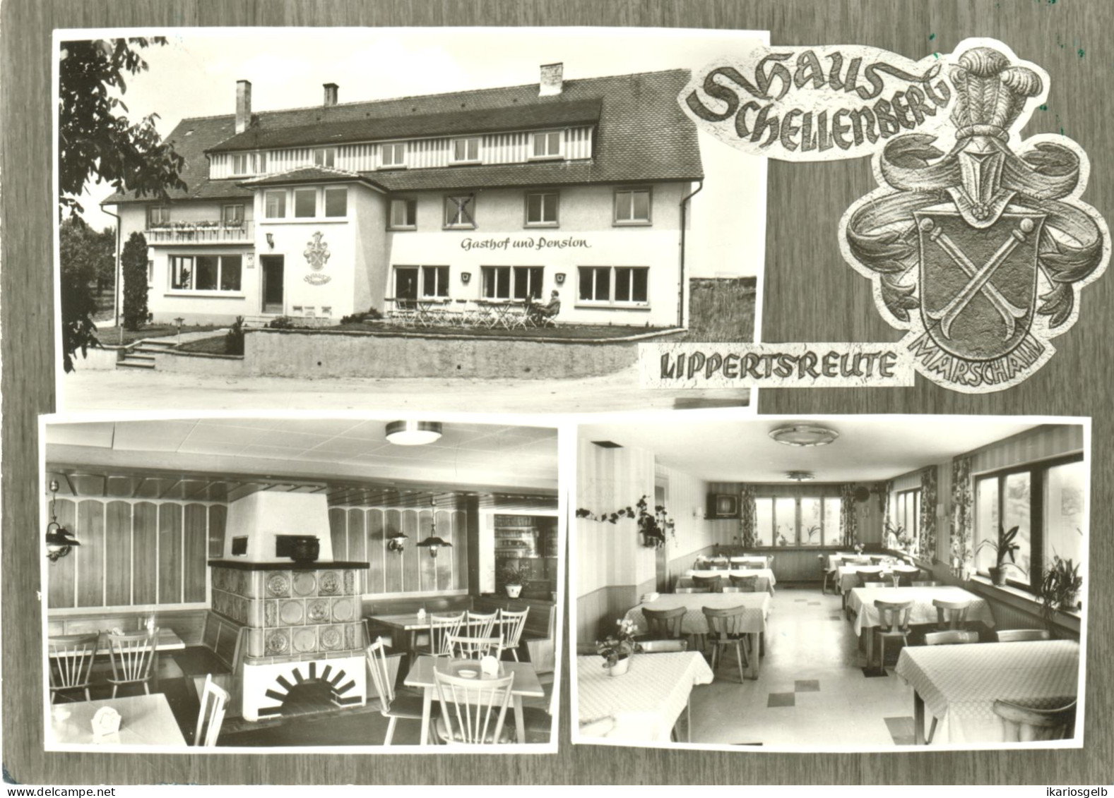 LIPPERTSREUTE B Salem Krs Überlingen Bodensee 1965 Private AK " Gasthof U Pension Haus Schellenberg " - Salem