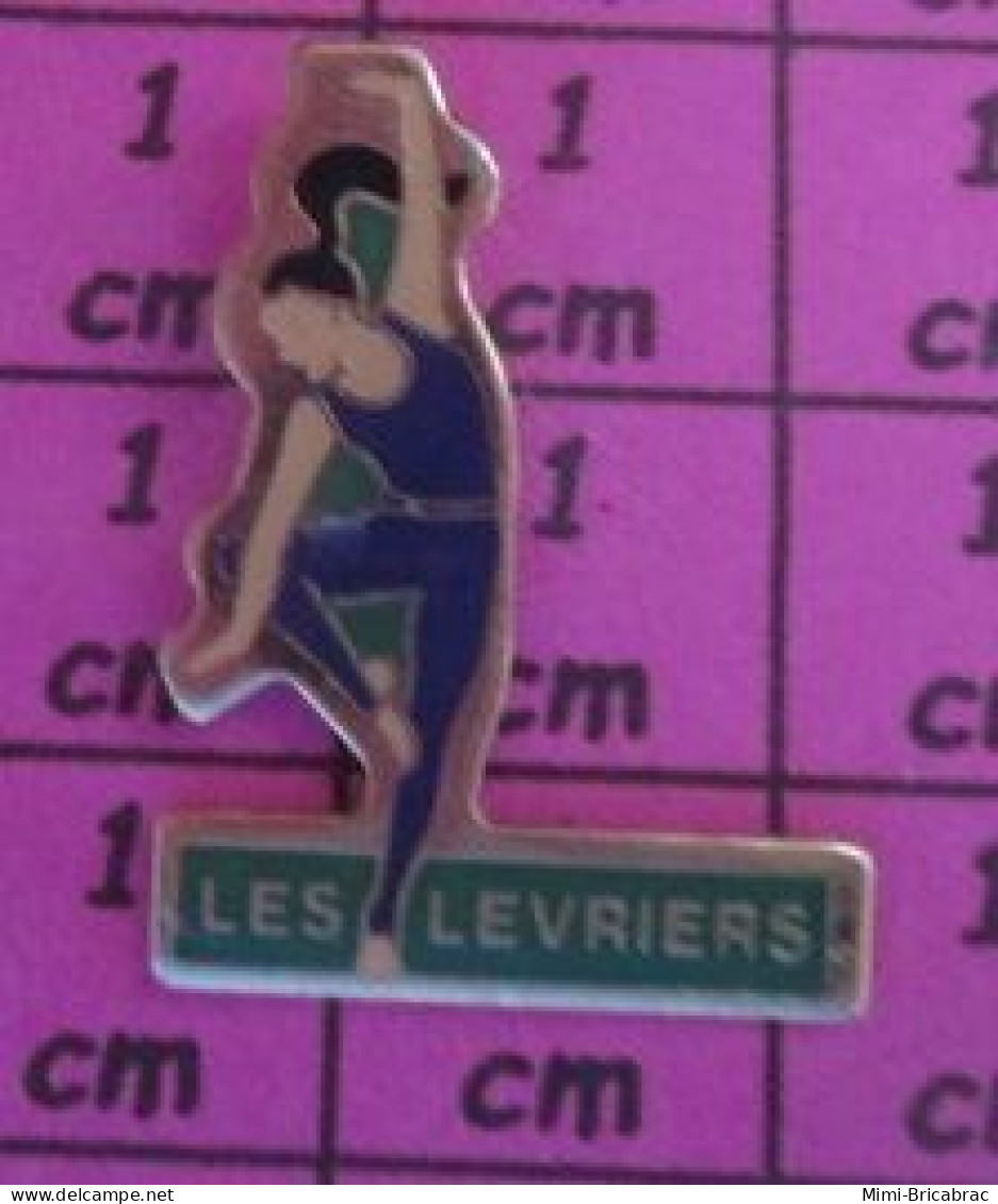 915B Pin's Pins / Beau Et Rare / SPORTS / GYMNASTIQUE FEMININE CLUB LES LEVRIERS - Gymnastique