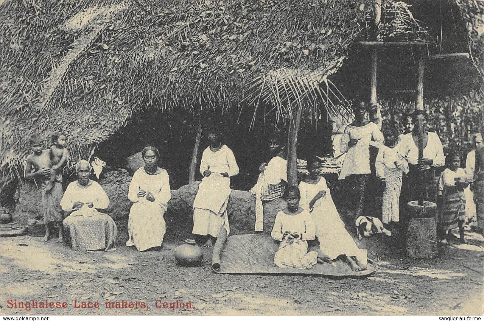 CPA CEYLON SINGHALESE LACE MAKERS CEYLON - Sri Lanka (Ceylon)