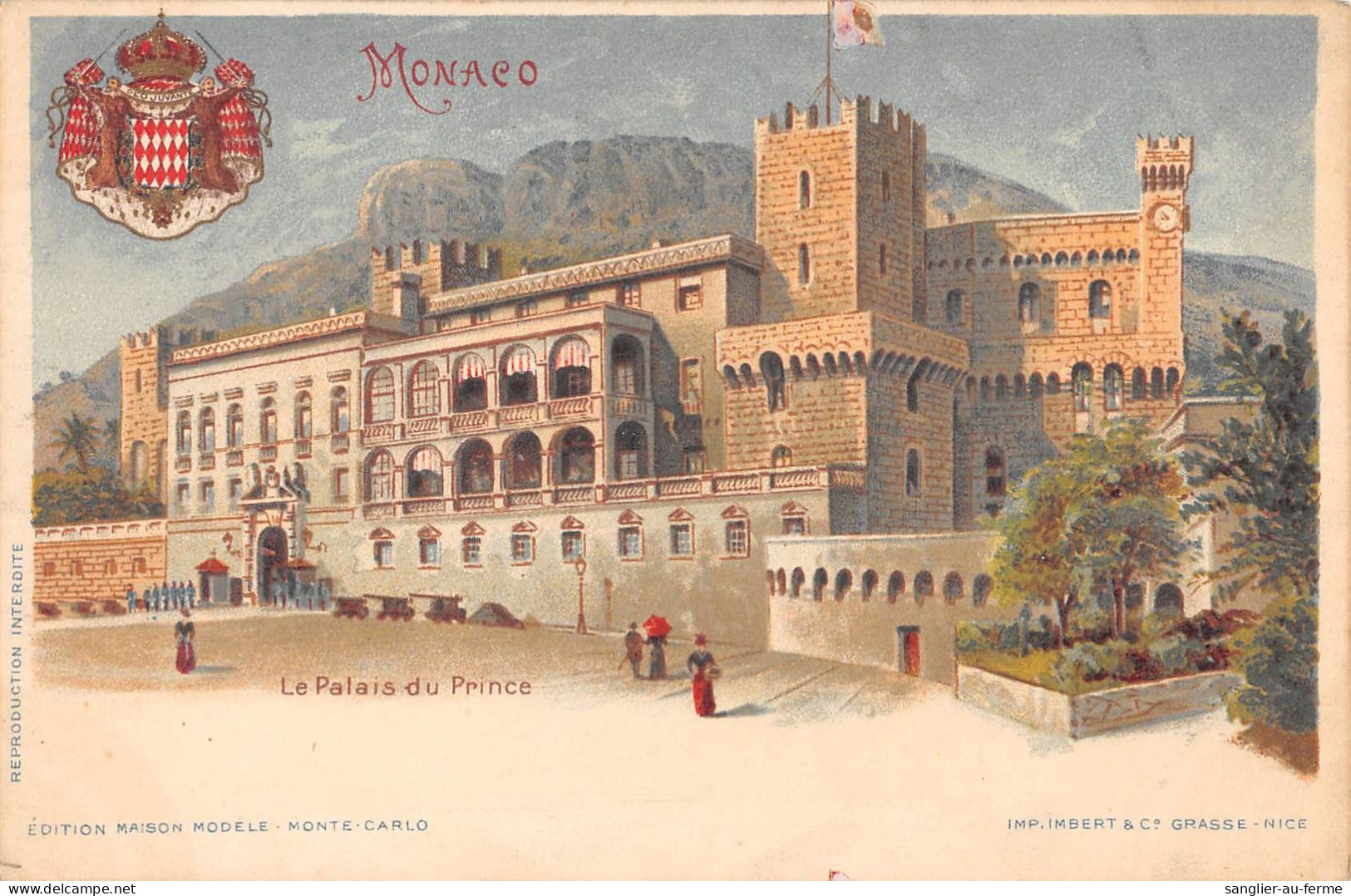 CPA MONACO CPA PRECURSEUR PALAIS DU PRINCE - Otros & Sin Clasificación