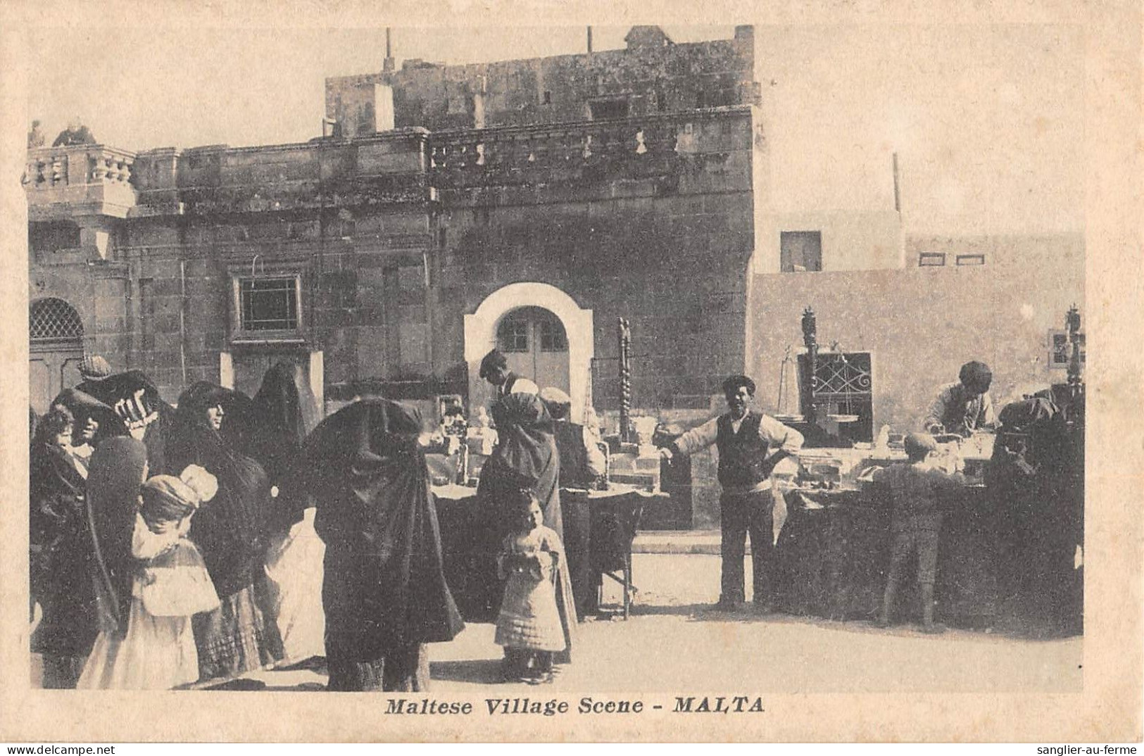 CPA MALTE MALTESE VILLAGE SCENE MALTA - Malte