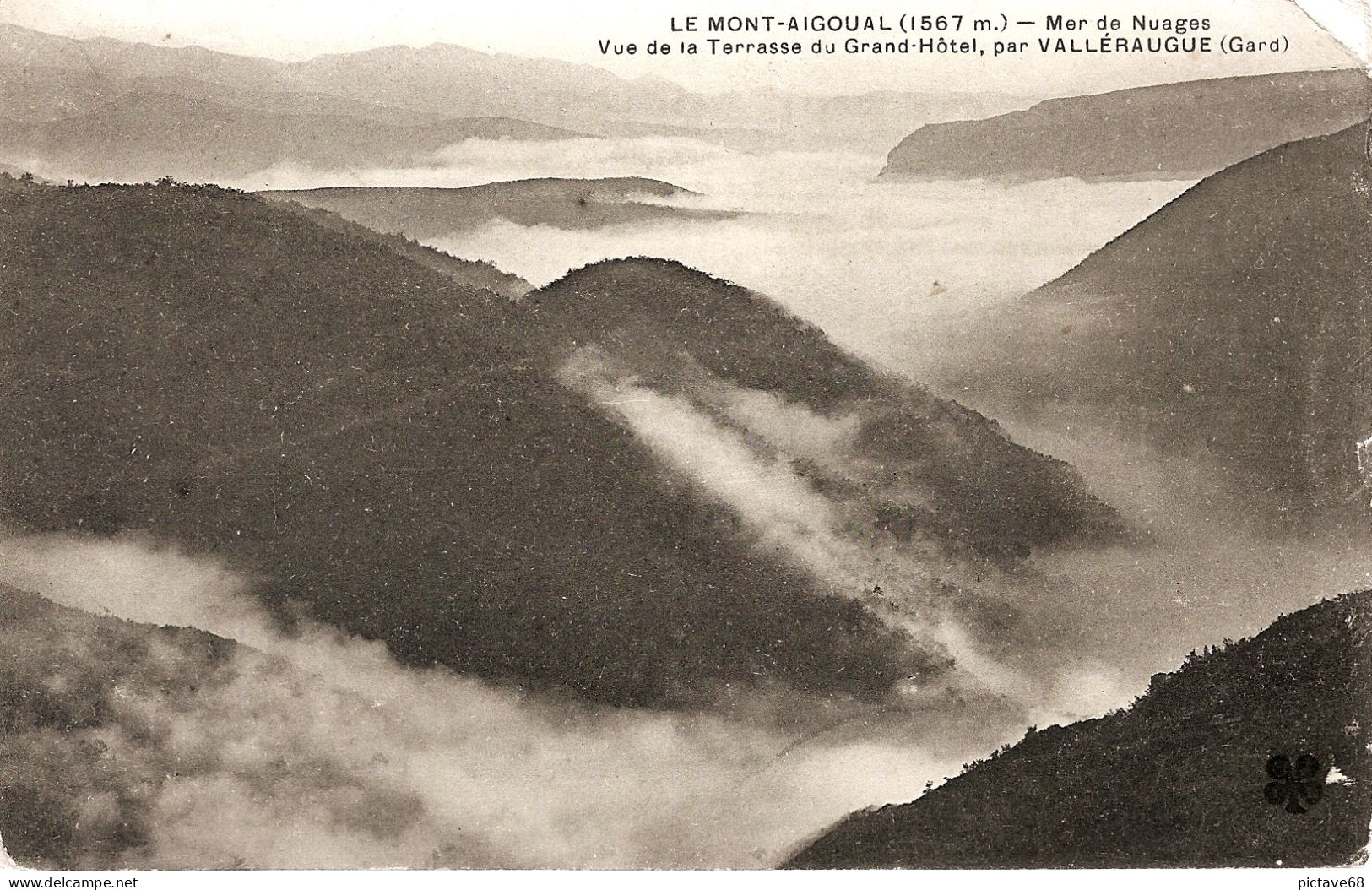 CPA  30 VALLERAUGUE - LE MONT AIGOUAL MER DE NUAGE - Valleraugue