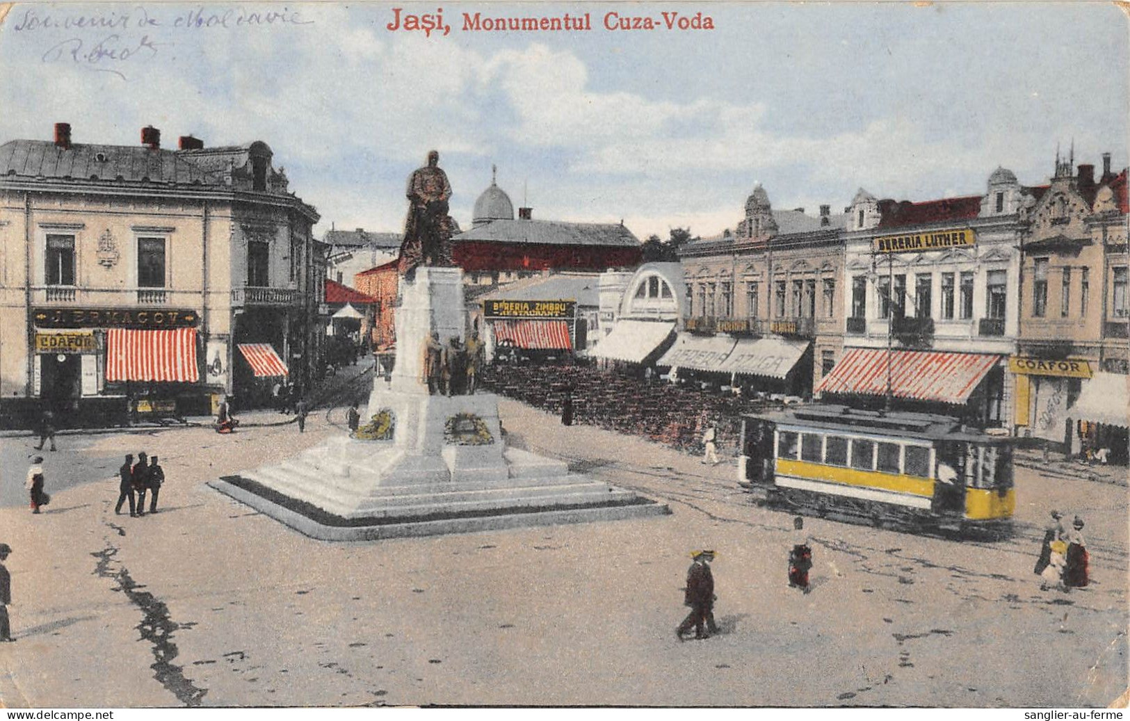 CPA ROUMANIE JASI MONUMENTUL CUZA VODA - Romania