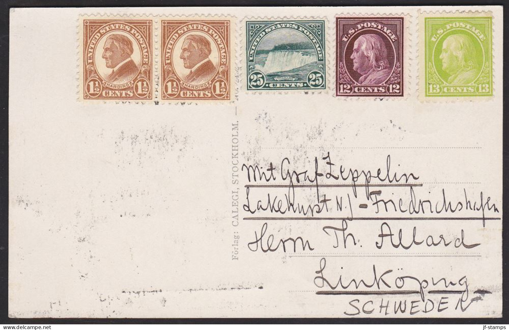 1929. LZ 127 (GRAF ZEPPELIN) RÜCKFAHRT USA - DEUTSCHLAND.__ AN BORD DES LUFTSCHIFFES GR... (Michel Sieger 32) - JF111758 - Lettres & Documents