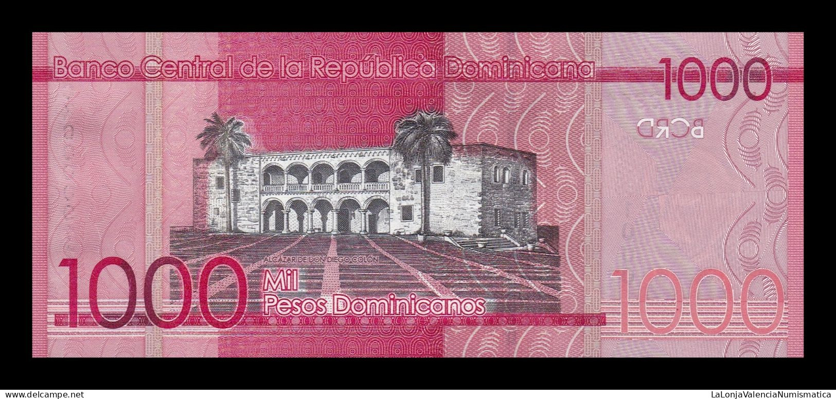 República Dominicana 1000 Pesos Dominicanos 2016 Pick 193c Low Serial 947 Sc Unc - República Dominicana