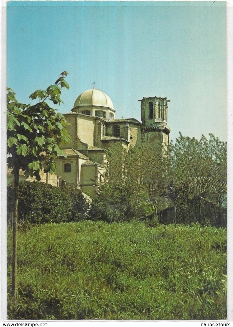 D 13 LAMBESC. L EGLISE FACE NORD.  CARTE ECRITE - Lambesc