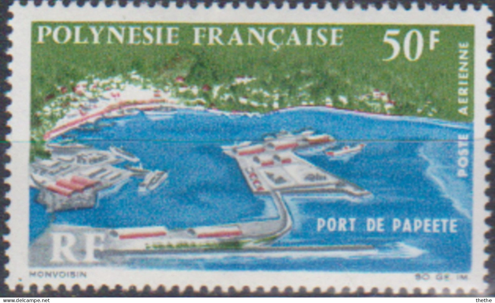 POLYNESIE - Port De Papeete - Oblitérés