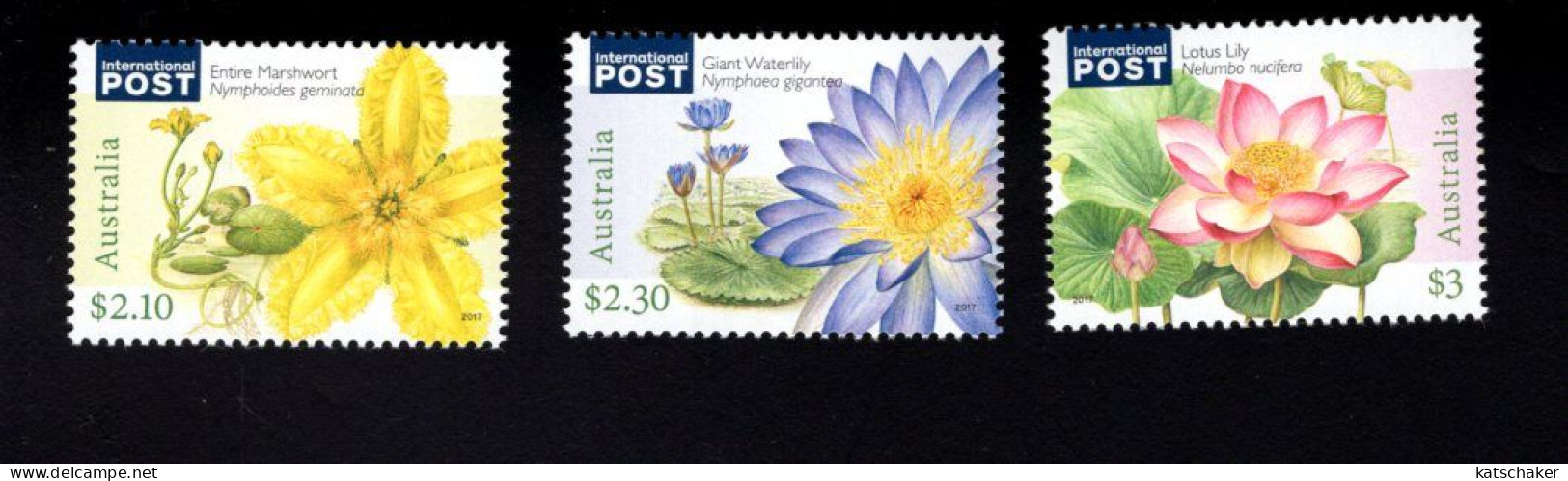 1794291364 2017 SCOTT 4680 4682 (XX) POSTFRIS MINT NEVER HINGED   -  WATER   PLANTS  - FLORA - Mint Stamps
