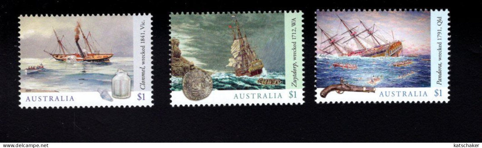 1794292636 2017 SCOTT 4668 4670 (XX) POSTFRIS MINT NEVER HINGED   -  SHIPWRECKS - Mint Stamps