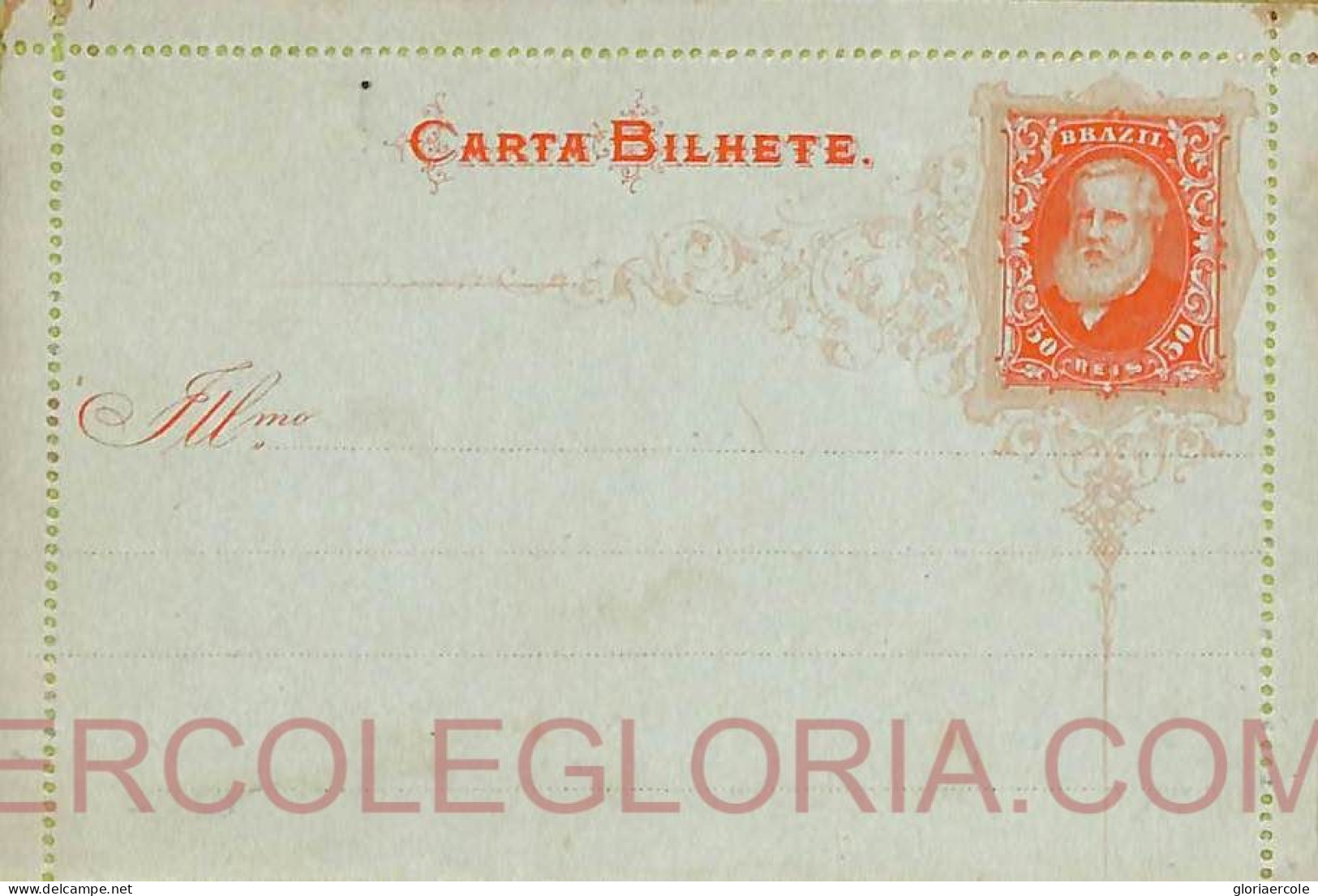 Ad6157 - BRAZIL - Postal History - STATIONERY LETTER CARD  1887 - RHM # CB17 - Entiers Postaux