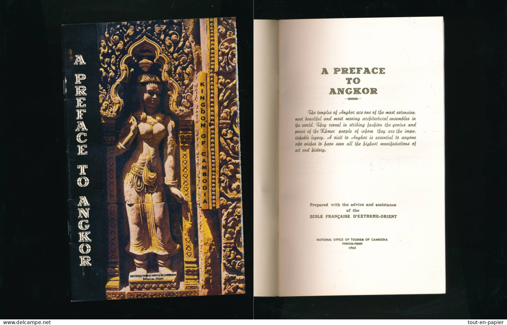 Dépliant Touristique A Preface To Angkor 1965 - En Anglais - 39 Pages - Culture