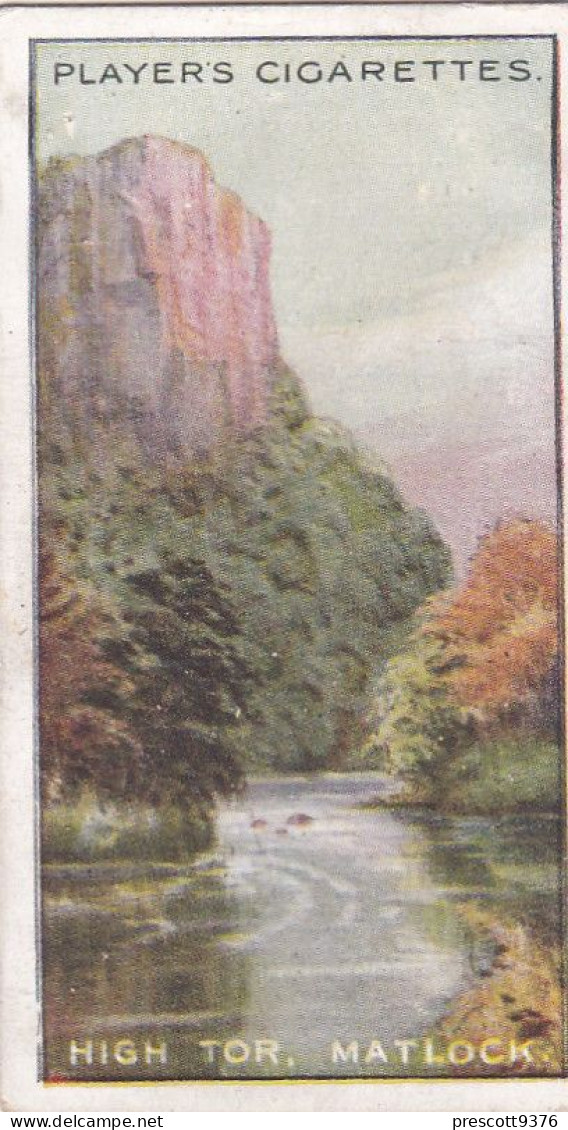 Gems Of British Scenery 1917 - Players Cigarette Card - 16 High Tor Matlock, Derbyshire - Player's