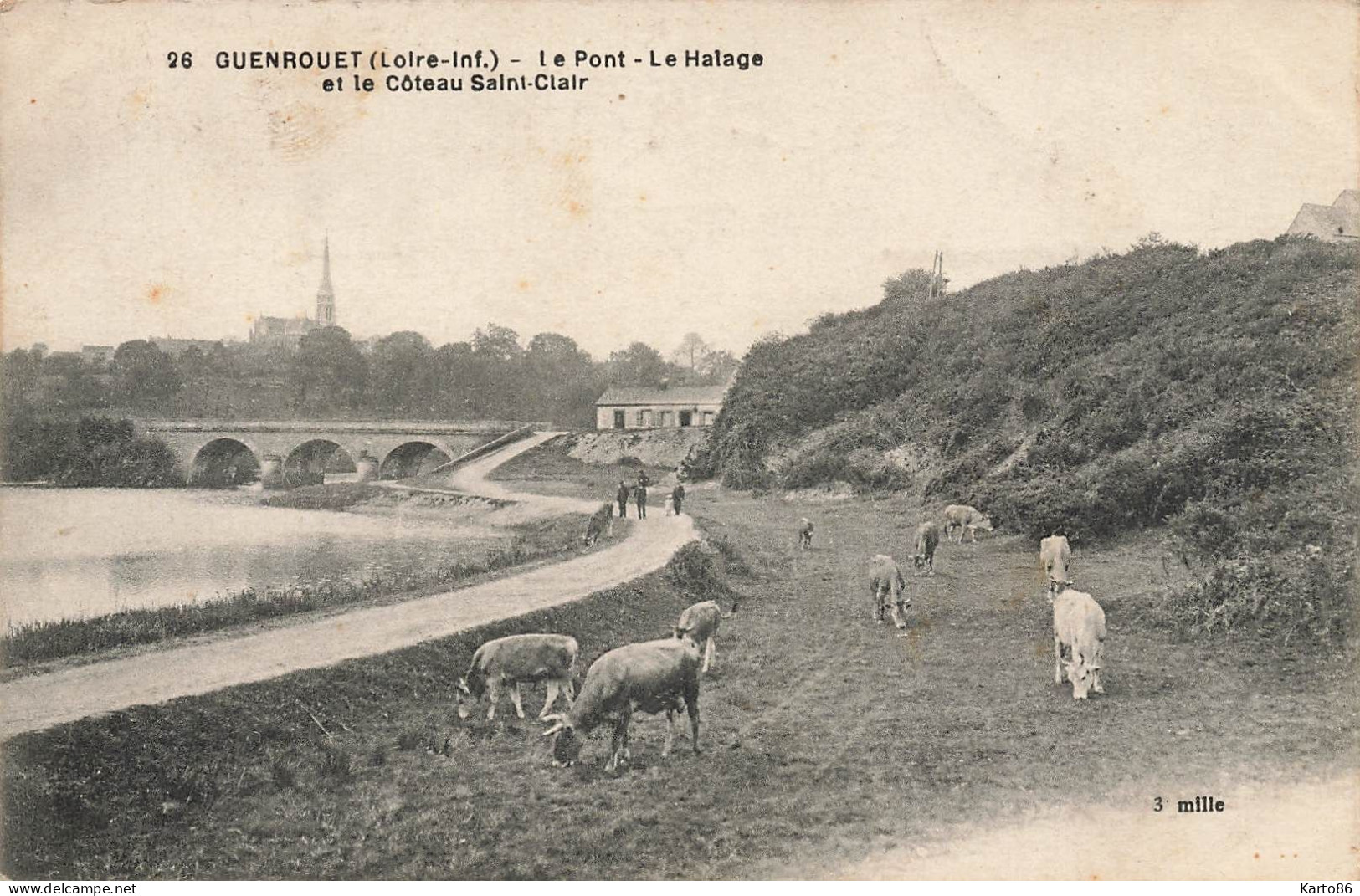 Guenrouet * Le Pont * Le Halage * Le Château St Clair * Chemin - Guenrouet