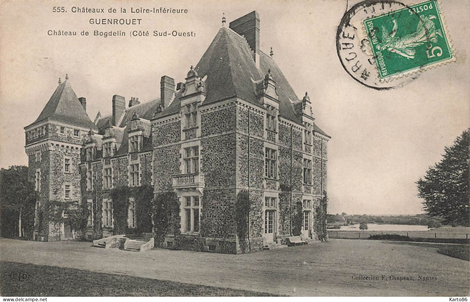 Guenrouet * Le Château De Bogdelin , Côté Sud Ouest * Châteaux De La Loire Inférieure N°555 - Guenrouet