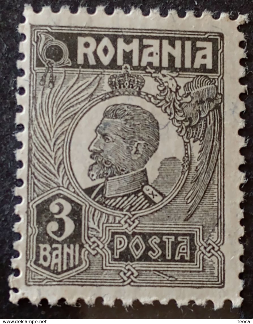 Errors Romania 1920 King Ferdinand Printed With 3 Circles On Beard Variety Errors Unused Gumn - Variétés Et Curiosités