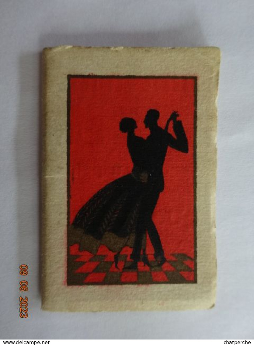 CALENDRIER  1927 COUPLE DANSEURS  PUBLICITE PARFUMS DE LUXE QUO VADIS - Petit Format : 1921-40