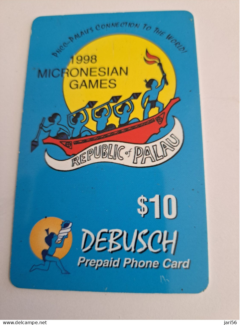 PALAU $10,- Prepaid Card Fine Used R Palau 1998 MICRONESIAN GAMES     ** 13592** - Palau