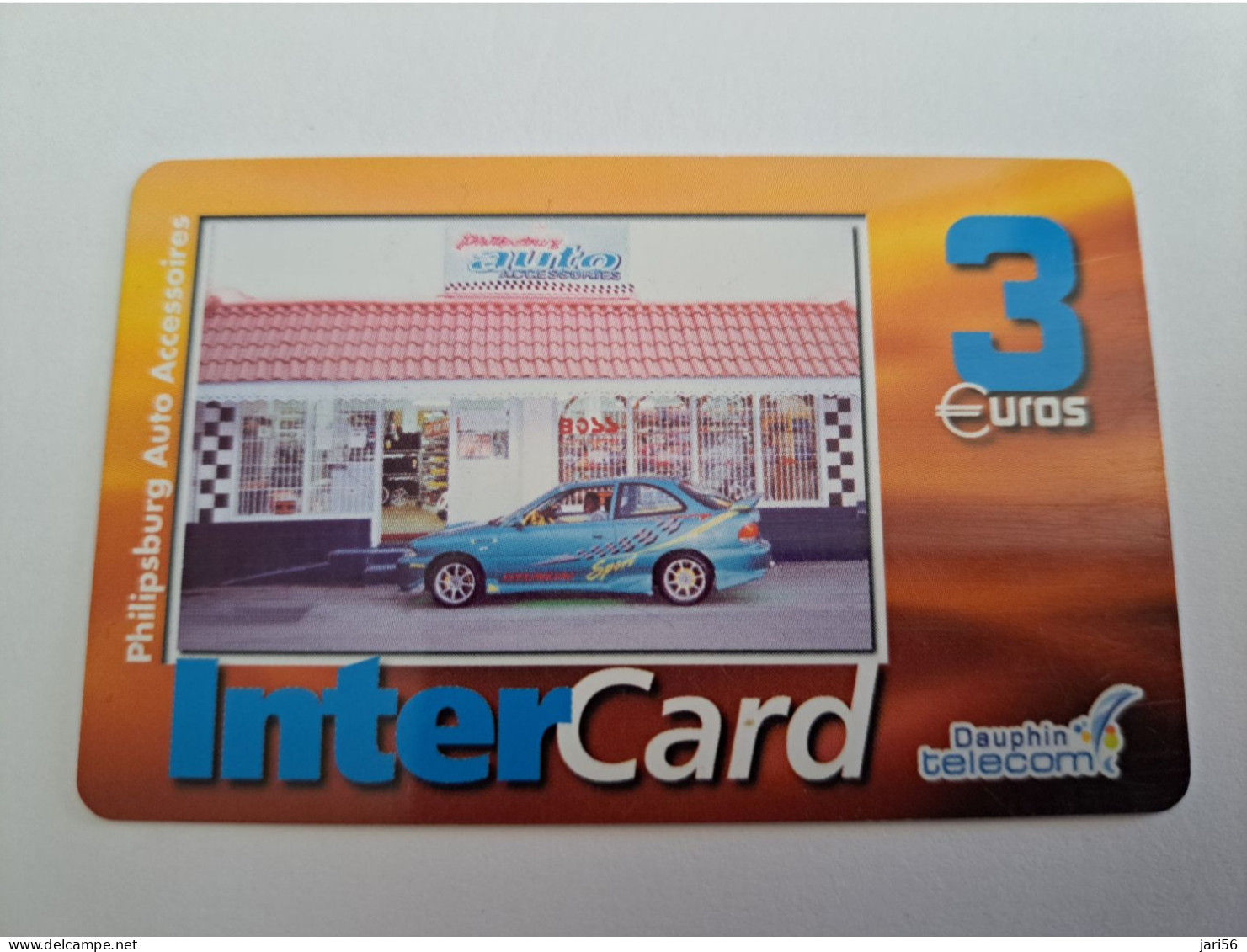 ST MARTIN / INTERCARD  3 EURO    PHILIPSBURG AUTO ACCESSOIRES          NO 146   Fine Used Card    ** 13595 ** - Antilles (French)