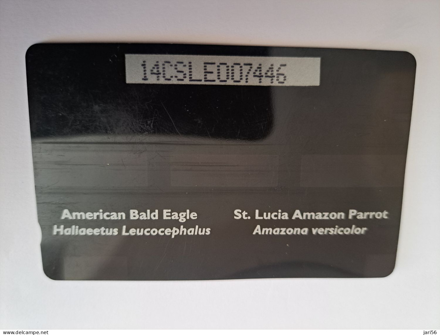 ST LUCIA    $ 53/ US 20  CABLE & WIRELESS  STL-14E  11CSLA    PARROT/EAGLE  Fine Used Card ** 13596** - Sainte Lucie
