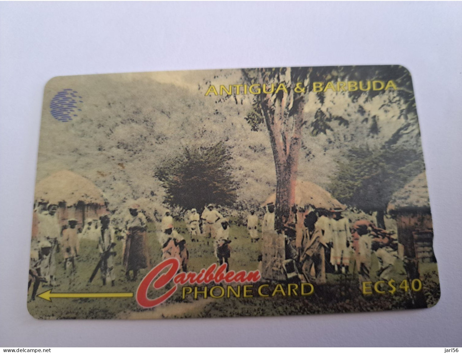 ANTIGUA & BARBUDA $ 10,-  VILLAGE CRICKET MATCH 1918     ANT-54D CONTROL NR: 54CATD     NEW C&W LOGO **13597** - Antigua Et Barbuda