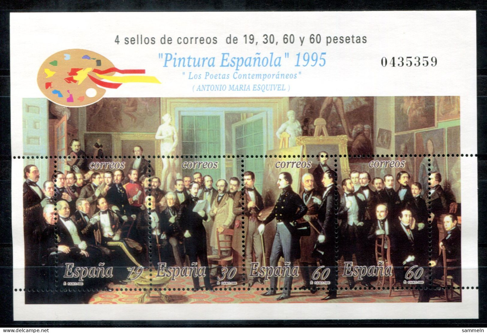 SPANIEN Block 61, Bl.61 Mnh - Gemälde, Painting, Peinture - SPAIN / ESPAGNE - Blocs & Hojas