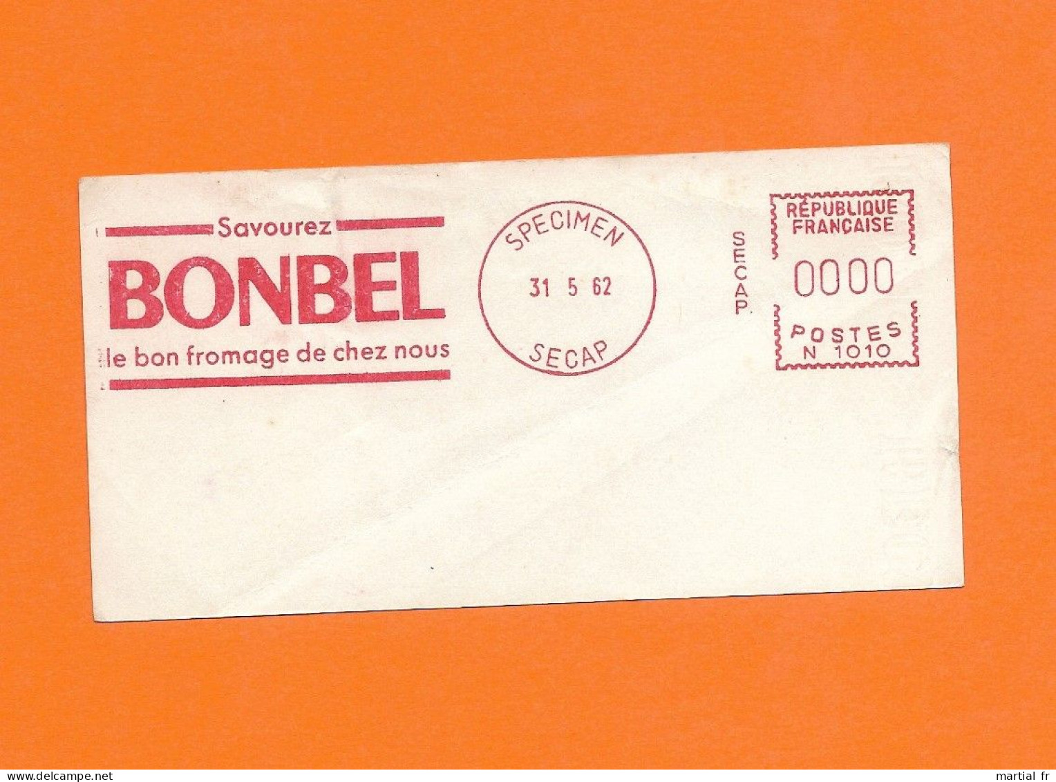 EMA FRANCE SPECIMEN ALIMENTATION FROMAGE LAIT KÄSE MILCH MILK FROMAGERIE KAESEREI SAVOUREZ BONBEL CHEZ NOUS 1962 - Alimentation