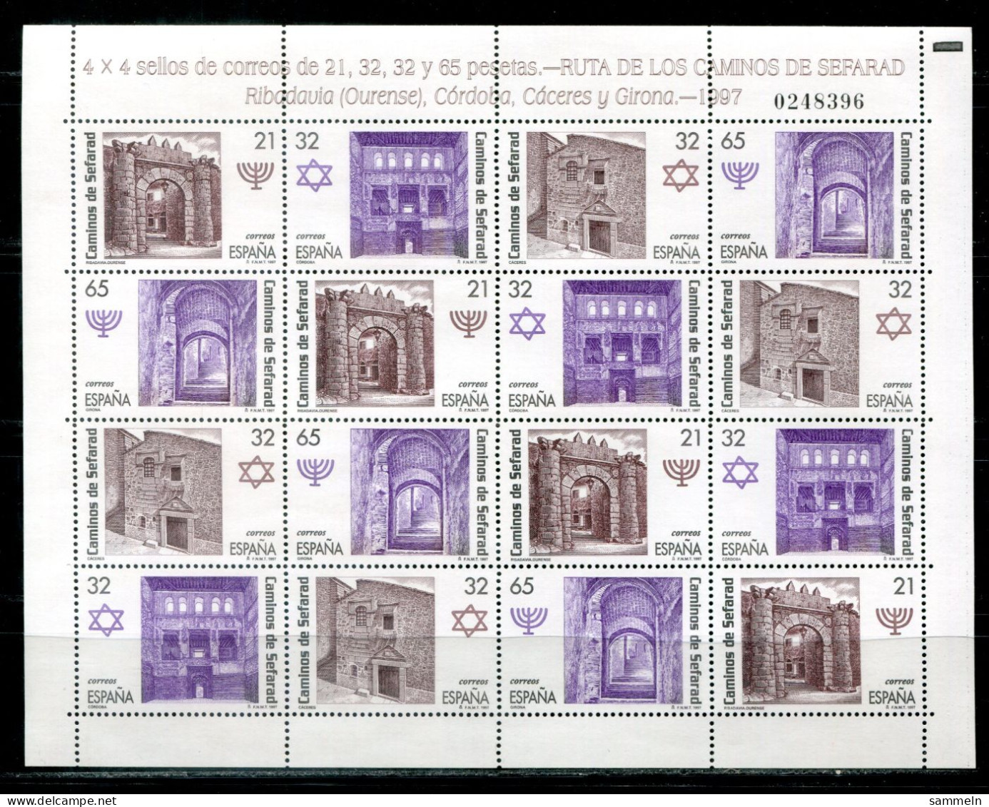 SPANIEN 3361-3364 KB Mnh - Caminos De Sefarad - SPAIN / ESPAGNE - Blocs & Hojas