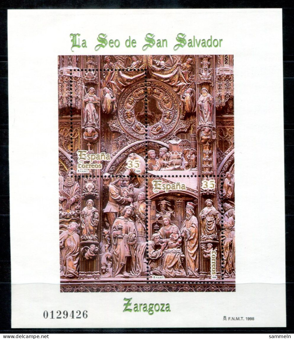 SPANIEN Block 73, Bl.73 Mnh - La Seo De San Salvador Zaragoza - SPAIN / ESPAGNE - Blocs & Hojas