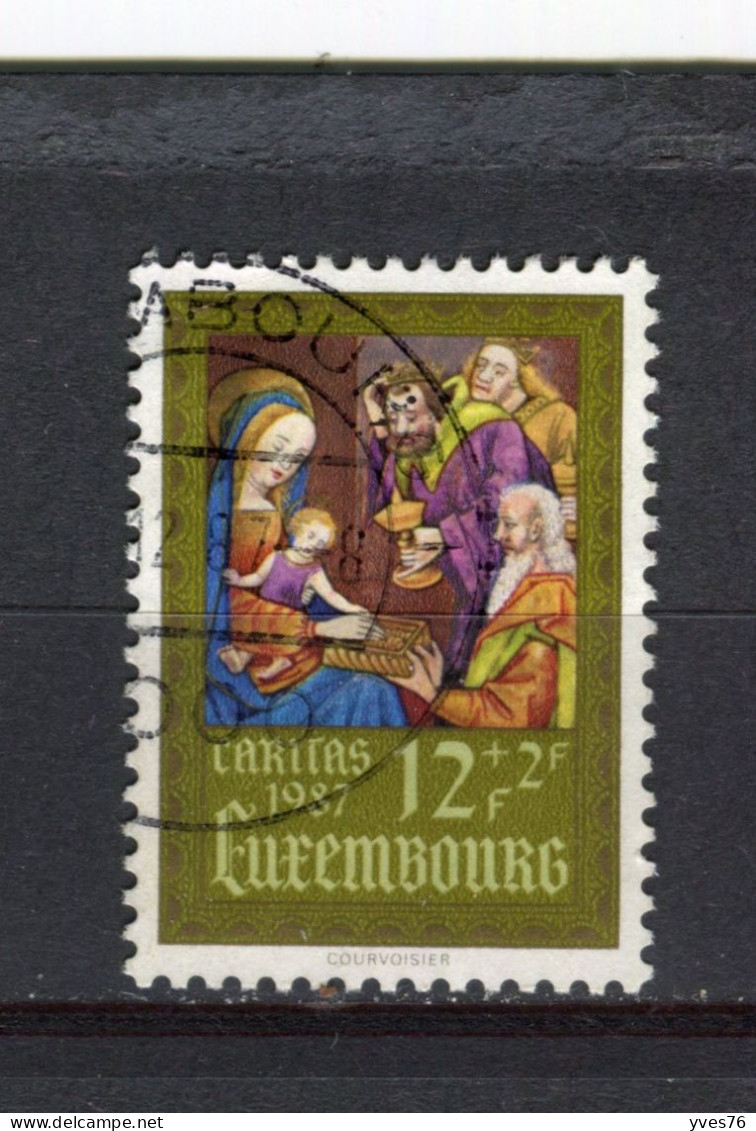 LUXEMBOURG - Y&T N° 1137° - Caritas - Enluminure - Usados