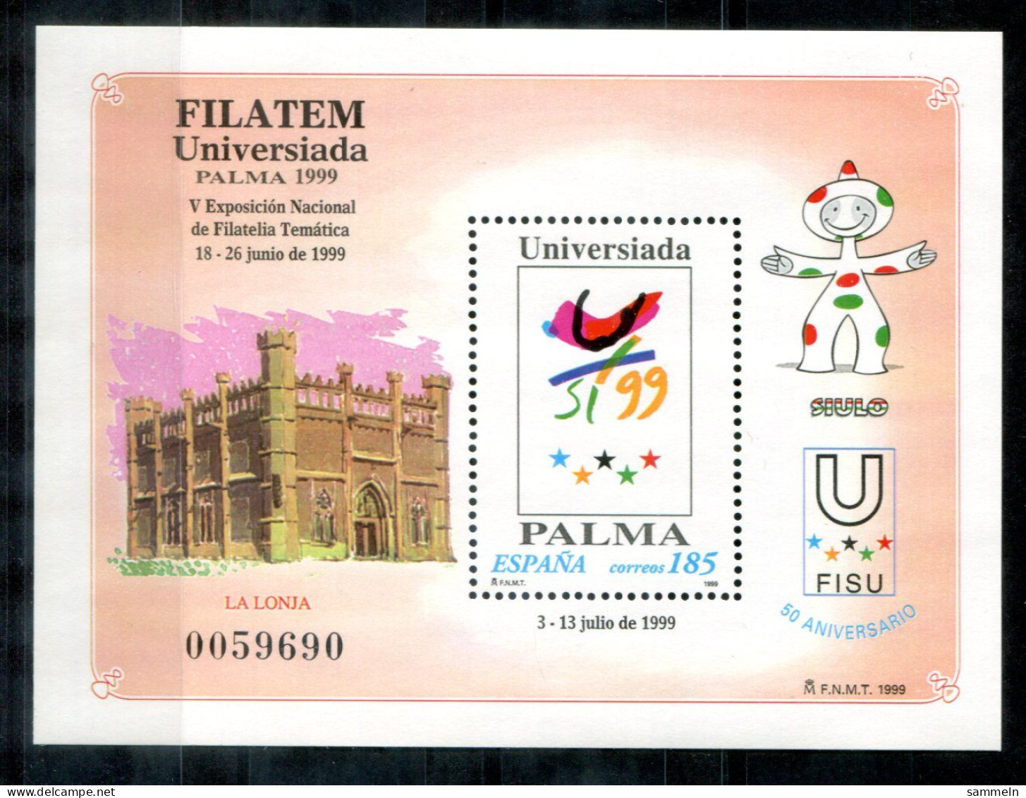 SPANIEN Block 75, Bl.75 Mnh - FILATEM Palma 99  - SPAIN / ESPAGNE - Blocs & Hojas