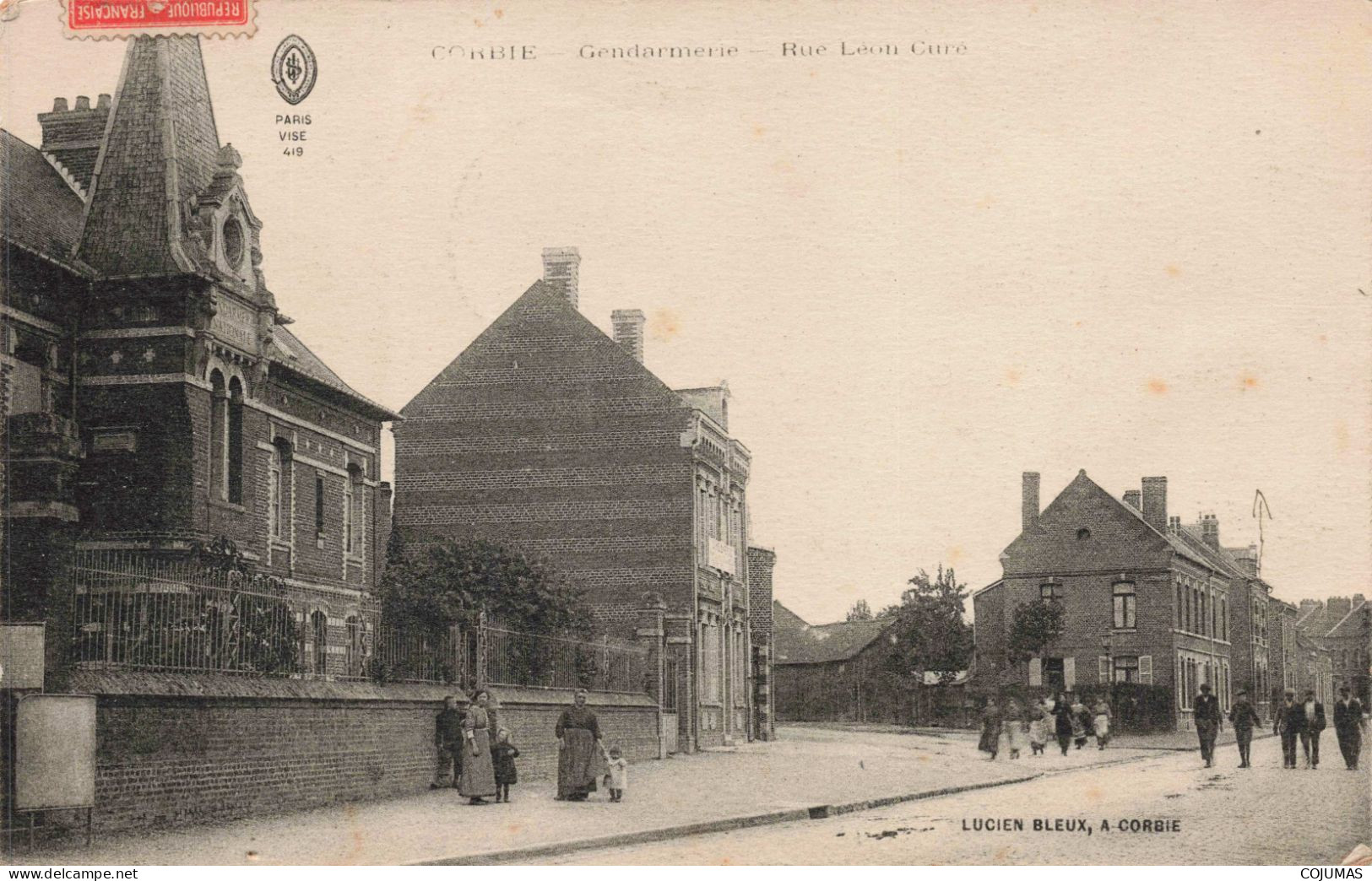 80 - CORBIE - S17516 - Gendarmerie - Rue Léon Curé - Corbie