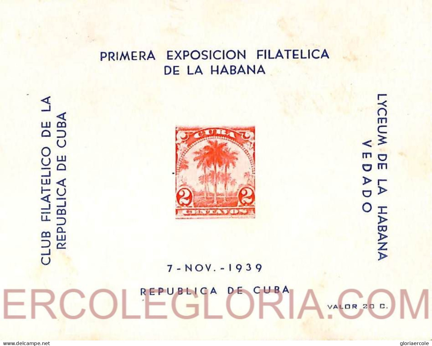 Ad6234 - CUBA - Postal History - ADVERTISING Event Souvenir Sheet STAMP EXPO - Sonstige & Ohne Zuordnung