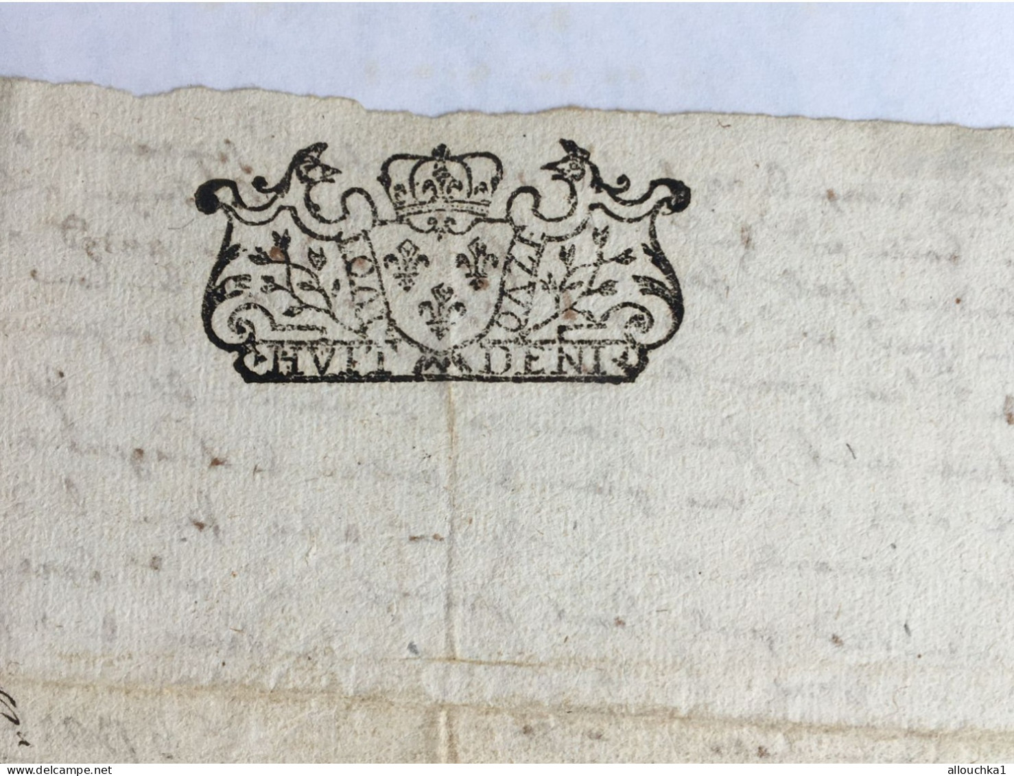 10-9-1721 Blason Cachet De Provence Parchemin Manuscrit 18é Siècle Présidents Trésorier G'neraux De France Connaissement - Manuscrits