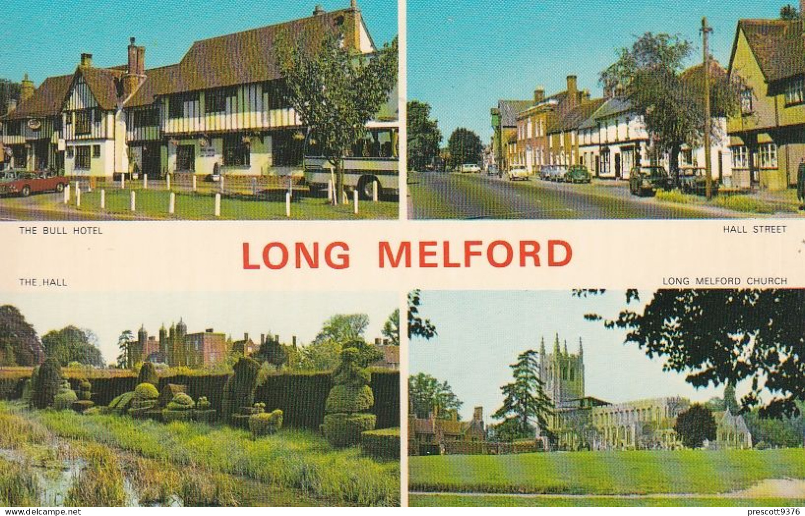 Long Melford, Suffolk, Multiview  - Unused Postcard - UK7 - Shanklin