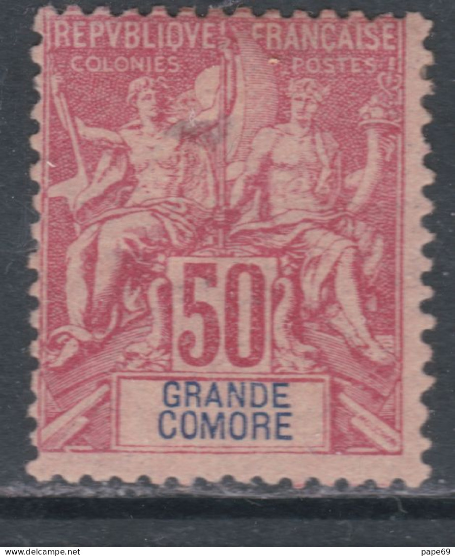 Grande Comore N° 11 X Type Groupe 50 C. Rose Trace De Charnière Sinon TB - Ongebruikt